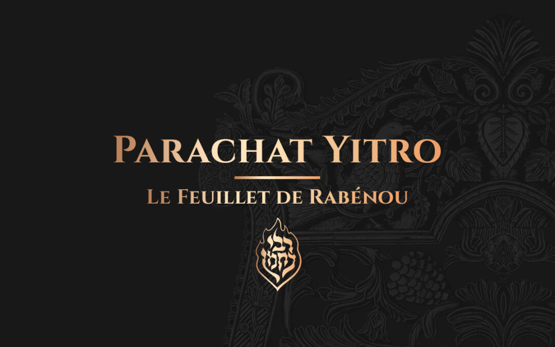 Yitro – Savoir à chaque fois recommencer à Zéro
