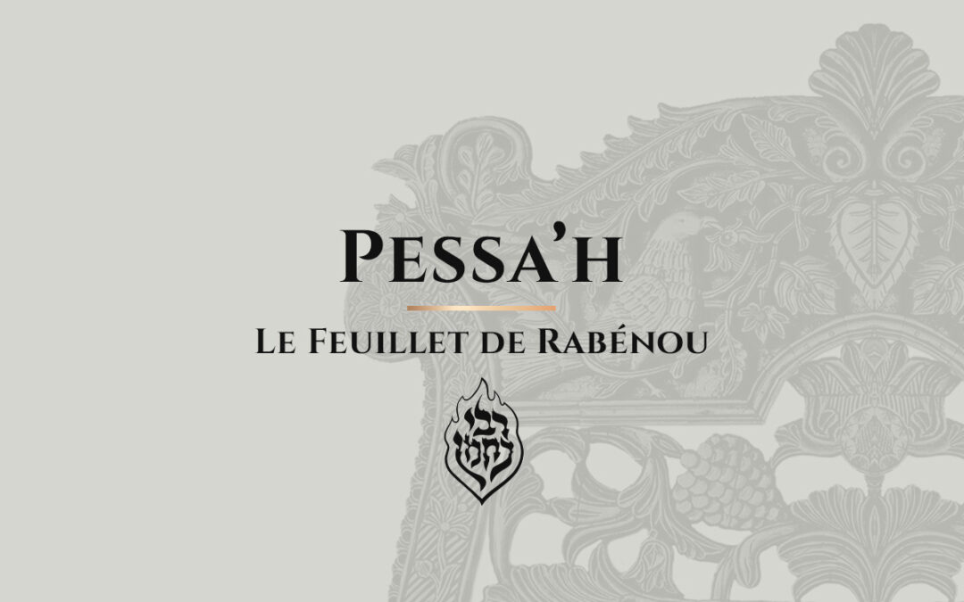 Pessa’h: Le désespoir n’existe pas