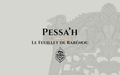 Pessa’h: Le désespoir n’existe pas