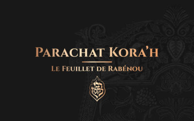 Parachat Kora’h – Kora’h s’oppose au nom et à la Torah du Tsadik